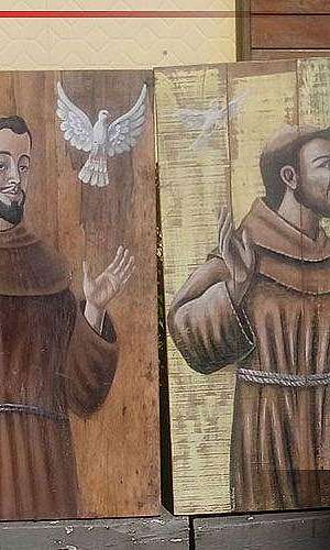 Painel de madeira rústica Painel de madeira rústica